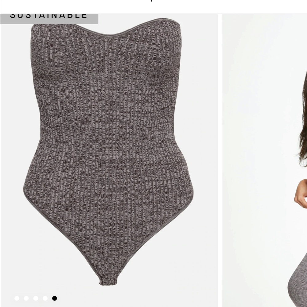 Like New Le Ore Rimini Bodysuit Bandier Chocolate/Mink Marl